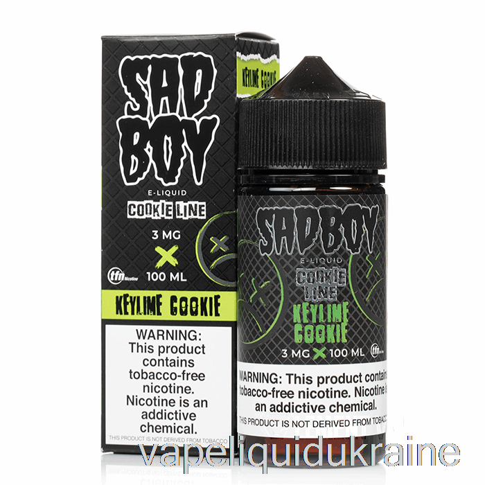 Vape Liquid Ukraine Keylime Cookie - Sadboy - 100mL 0mg